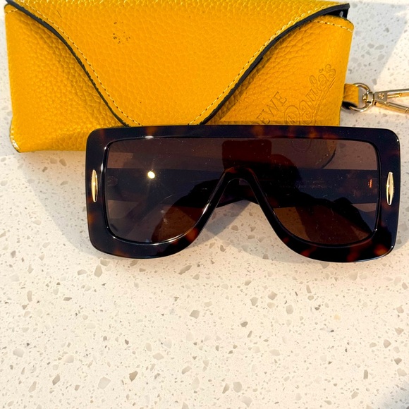Loewe Chunky Anagram Shield Sunglasses - Picture 1 of 3